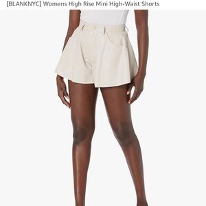 Blank NYC leather shorts
